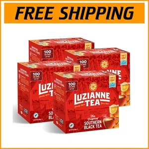 Unsweetened Black Iced Tea Bags - Family Size 100ct, Pack of 4 - 400 Total Bags - Picture 1 of 7