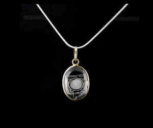 Pendentif Cristal de Roche Mandala Mantra Om Aum E234 - Imagen 1 de 1
