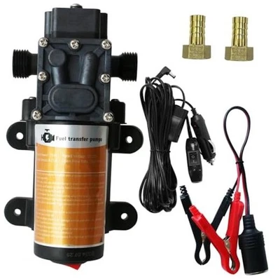 Portable DC 12V 75W Electric Gasoline Transfer Pump, Moves 110GPH-SINGLE PUMP - Image 1 of 4