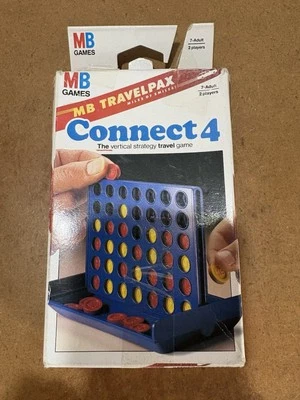 VINTAGE 1982 MB GAMES CONNECT 4 TRAVELPAX COMPLETE - Image 1 of 4