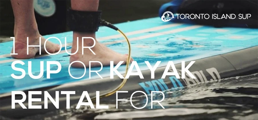 Ten x 1-Hour Toronto Island Stand Up Paddleboarding (SUP) or Kayak Rentals - Image 1 of 1