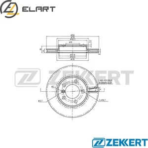 2x BRAKE DISC BS-6242 FOR MINI N47 C20 A 2.0L N16B16/N47C16/N18B16A 1.6L 4cyl - Picture 1 of 6