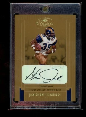 Steven Jackson 2005 Donruss Classics #90 Significant Signatures Auto /50 - Image 1 of 2