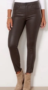 NWT KUT From The Kloth High Rise Connie Fab Ab Ankle Skinny Size 6 Brown Coated - Picture 1 of 15