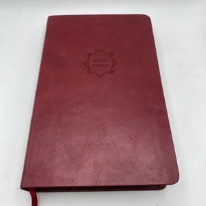 NKJV Personal Size Giant Print Reference Bible Red Leather Thomas Nelson - Imagen 1 de 6