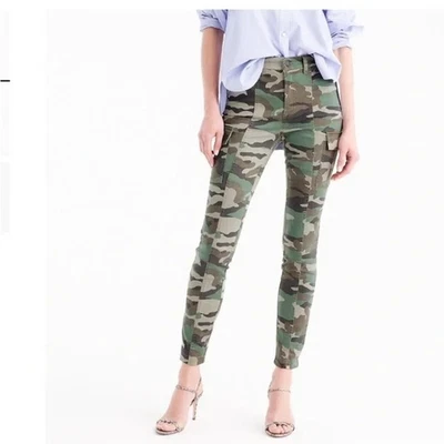 J. Pantalón ajustado Crew Camo Cargo palillo de dientes talla 29 Foto 1 de 4