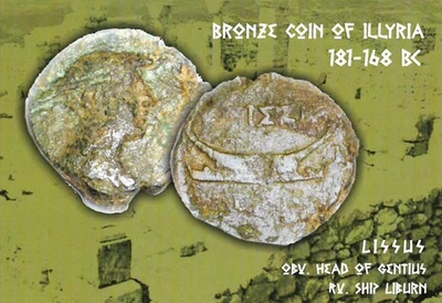 ALBANIA POSTCARD 2024 - COIN OF ILLYRIA - Image 1 of 2