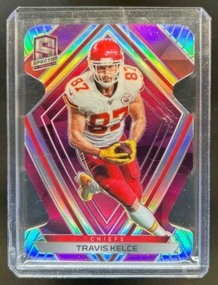 2020 Panini Spectra Travis Kelce Neon Pink Die Cut #3/20 Chiefs - Image 1 of 2