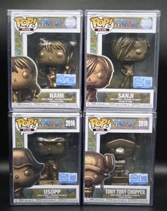 Funko Pop! Plus NAMI/SANJI/USOPP/TONY TONY CHOPPER BRONZE One Piece w/Protector - Picture 1 of 9