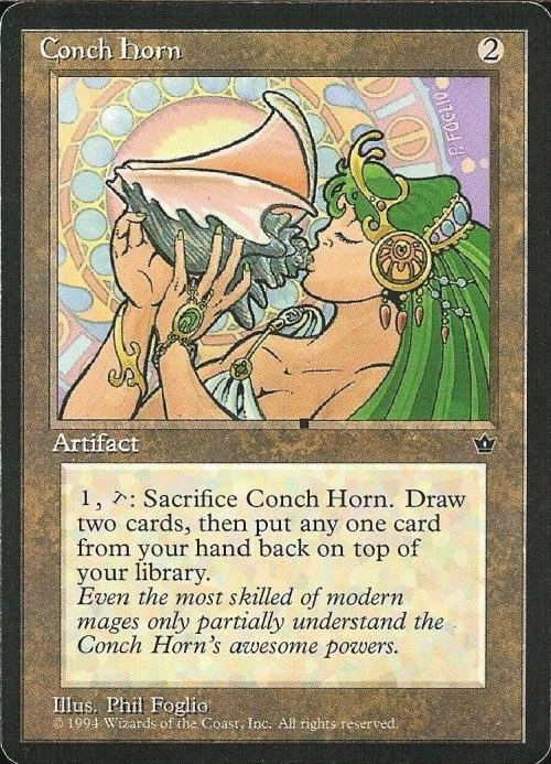 Conch Horn - Light Play MTG Fallen Empires - Image 1 of 1