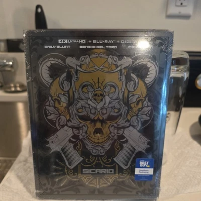 Sicario 4K (Ultra HD / Blu-ray / Digital) Best Buy Exclusive SteelBook ~ OOP Foto 1 de 2