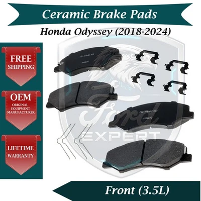 ACDelco OEM Front Ceramic Brake Pads Kit For 2018-2024 Honda Odyssey - Image 1 of 4
