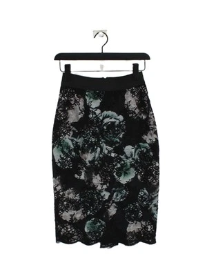 Coast Women's Midi Skirt UK 6 Black Graphic 100% Polyester Midi A-Line - Image 1 of 4