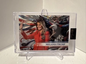 Wild Card Alumination Melania Trump 1/1 First Lady American Flag Eagle - Picture 1 of 2