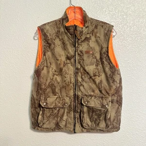 Woolrich Youth XL 18/20 Break Up Camo Hunting Blaze Orange Reversible Vest - Picture 1 of 9