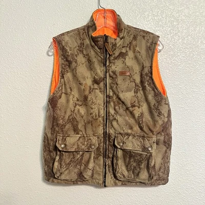 Woolrich Youth XL 18/20 Break Up Camo Hunting Blaze Orange Reversible Vest - Image 1 of 4