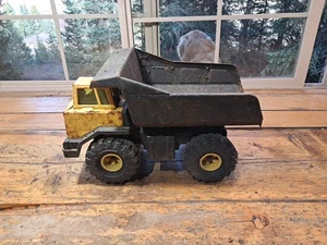 Vintage Mighty Tonka Yellow Dump Truck Turbo Diesel Os255 - Picture 1 of 6