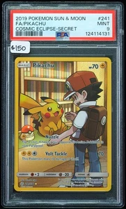 2019 Pikachu #241 Cosmic Eclipse PSA 9 Pokemon Card - Picture 1 of 3