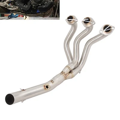 For Yamaha MT-09 FZ09 FJ09 Tracer 900 2015-2020 XSR900 Exhaust Front Link Pipe - Image 1 of 4