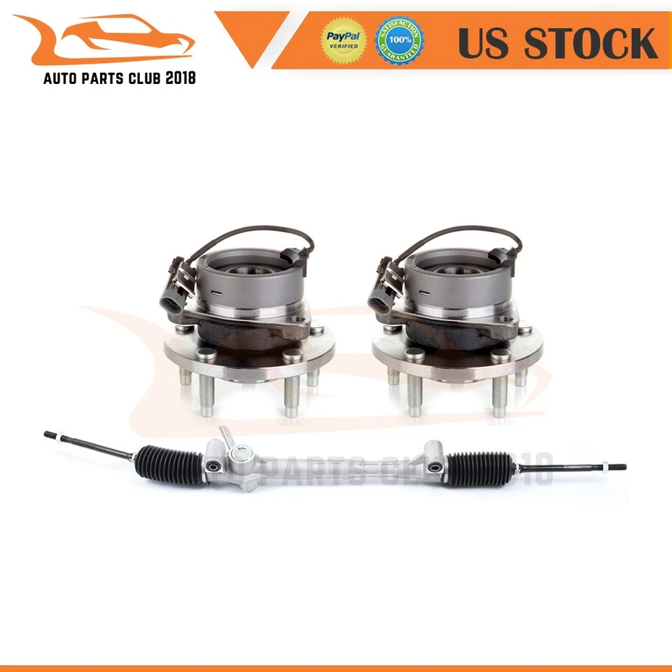 Power Steering Rack & Wheel Hub Bearing Assembly For 2005-2010 Chevrolet Cobalt Foto 1 de 4