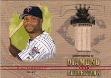 2004 Donruss Diamond Kings Torii Hunter Twins Cut Collection Game Used Bat 1/100