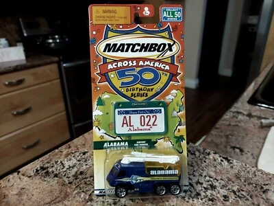  2001 MATCHBOX ALABAMA " AIRPORT FIRE PUMPER " ( ACROSS AMERICA ) STATE TAGS - Image 1 of 2