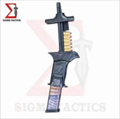 SIGMA TACTICS Universal Magazine Speed Loader for 9mm .40S&W Magazines Polymer Black Tactical