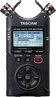 Tascam - DR-40X - Four-Track Audio Recorder with USB Audio Interface - Image 1 of 4