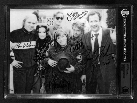 Back to the Future II Cast x 6 Signed 8x10 Photo BAS (Grad Collection) Cover