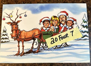 Must See ALAN JACKSON FOTO Weihnachtskarte Holly Jolly Top Zustand - Bild 1 von 2