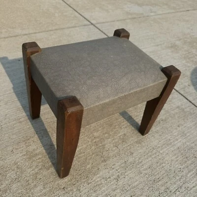 De colección MCM Artes y Manualidades Estilo Misión Patas de Madera Cónicas Reposapiés Taburete para Pies Foto 1 de 4