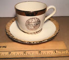 Royal Gorge Co Sabin Crest O Gold 22K Tea Cup Saucer Souvenir Vintage