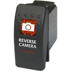 REVERSE CAMERA 580O Rocker Switch 12V amber orange on-off - Imagen 1 de 1