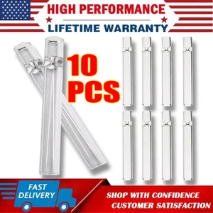 10-piece Thick Pyrex Glass Chillum Tobacco Pipe, Smoking pipe, Smooth One Hitter - Picture 1 of 10