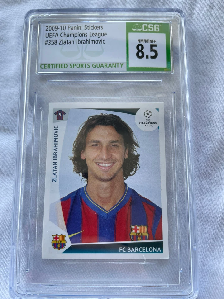 Pegatina Panini Zlatan Ibrahimovic RARA CSG 8.5 Barcelona Champions League 2009-10 Foto 1 de 2