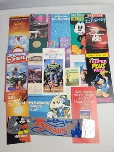 Disney World Brochures Advertising Lot W/ 15th Anniv Bumper Sticker Ephemera - Picture 1 of 2
