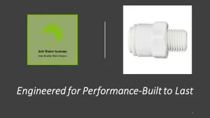 3 Pack RO Straight Water Fitting (3/8" push to connect x 1/4" NPTF) - Picture 1 of 1