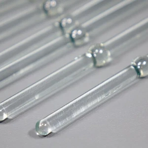 Lot of 10 Glass Sciolari Chandelier Rod Swizzle Stick with Knob Bead 11.25" MCM - Picture 1 of 9