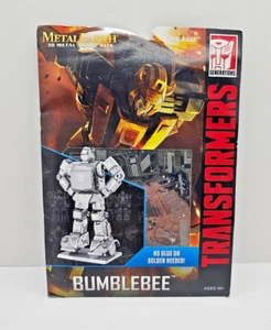 Bumblebee Transformers Metal Earth 3D Model Kit Silver - Picture 1 of 2