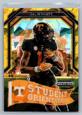 2023 Panini Prizm Draft Picks Student Orientation #SO-14 Jalin Hyatt (RC) Gold - Image 1 of 2