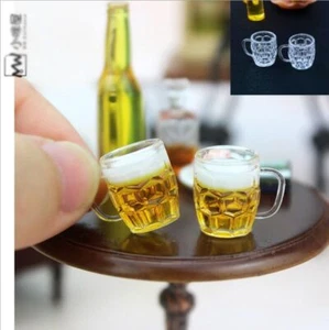 1:12 Casa de Muñecas Miniatura Bar Taza de Cerveza Vaso Taza de Café Té 🧲 OB11 Muñeca Decoración - Imagen 1 de 10