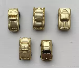 Vintage 1989 Galoob Micro Machines Mail Away complete set of 5 Gold Corvette - Picture 1 of 4