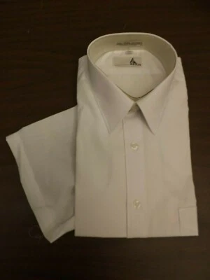 Ketch Vtg NEW Comfortable White Gentlemen's Cut Half Sleeve Dress Shirt 16.5 - Image 1 of 4