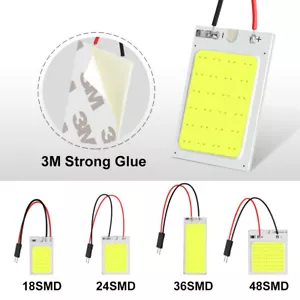 18/24/36/48SMD COB White Panel LED Car Interior Panel Light Dome Lamp Bulb - Picture 1 of 12