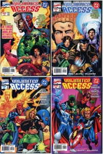 UNLIMITED ACCESS #1 #2 #3 #4 (MARVEL DC 1998) NEAR MINT FIRST PRINTS WHITE PAGES - Picture 1 of 5