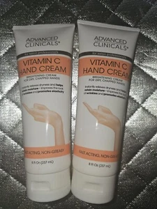 Advanced Clinicals Vitamina C Crema de Manos 8 Fl Oz Lote de 2 - Imagen 1 de 1