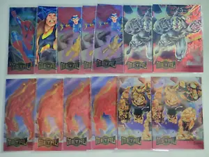 (13) Marvel 1995 Metal Blaster Insert Lot Spiderman Human Torch Thing Thor - Picture 1 of 7