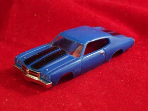 New Blue / Black 1970 Chevy Chevelle  MoDEL MoToRING  T-jet HO Slot Car body  - Picture 1 of 9