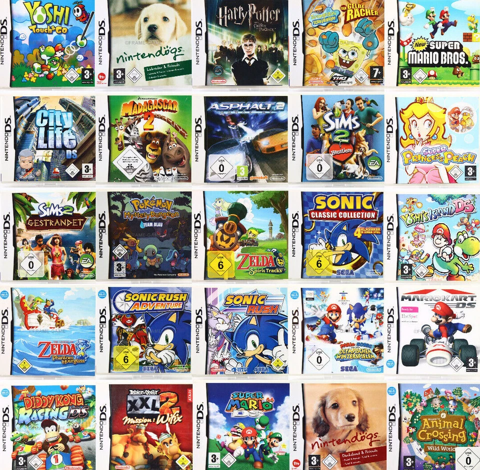 Nintendo DS OVP Yoshi Mario Zelda Pokemon Klassiker Spielesammlung zum Auswählen - Bild 1 von 1