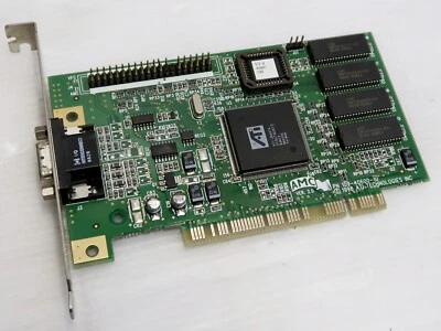 ATI Mach64 VT4, 2MB, PCI, VGA, ATI 109-40600-10, WORKING VINTAGE CARD - Image 1 of 4